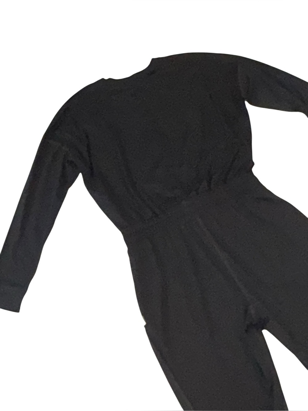 VUORI Lux black Hunley Long Sleeve Slouchy Jersey Knit Lounge Wear jumpsuit - Picture 6 of 7